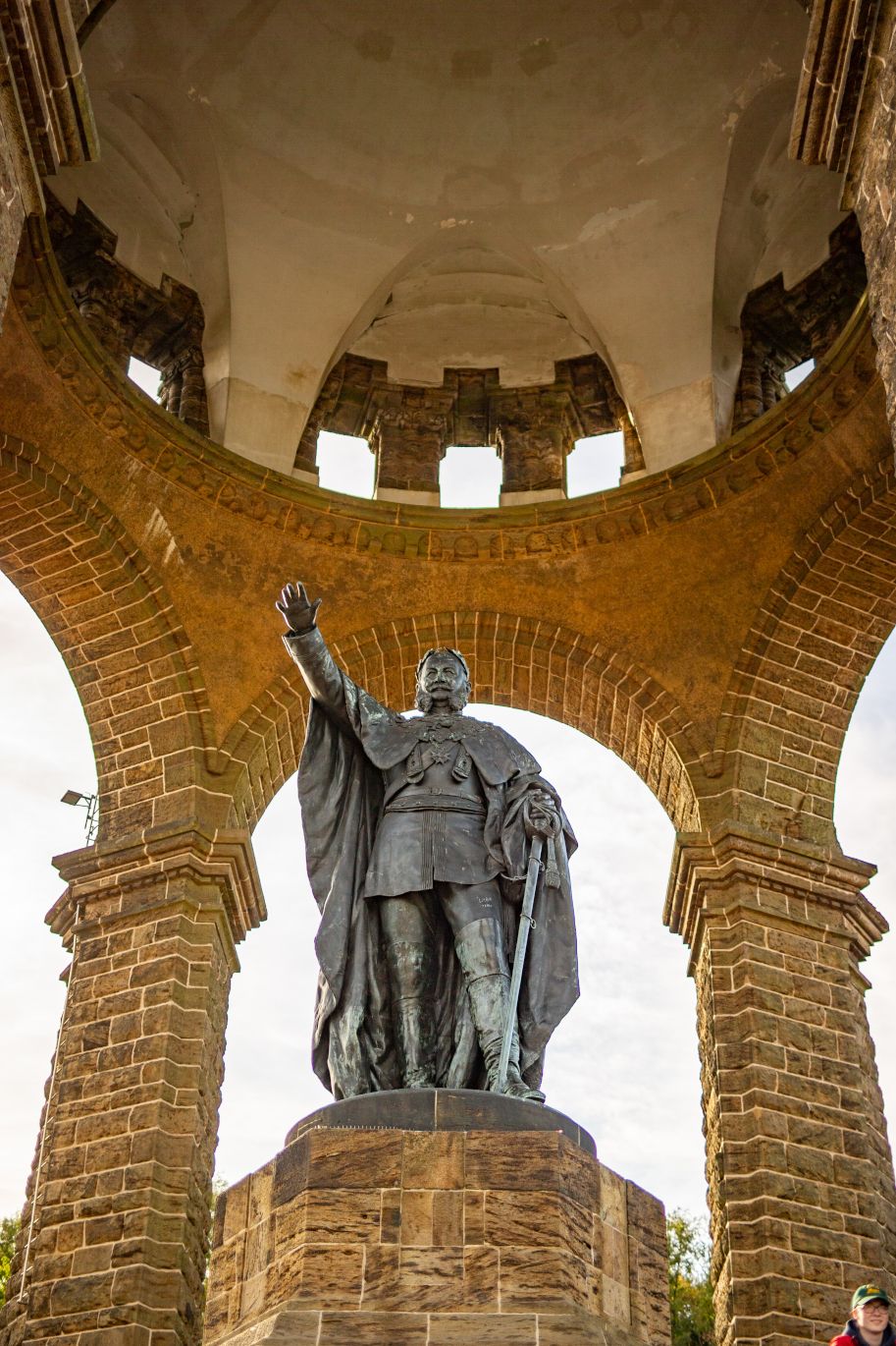 Het Kaiser Wilhelm Monument in Porta Westfalica