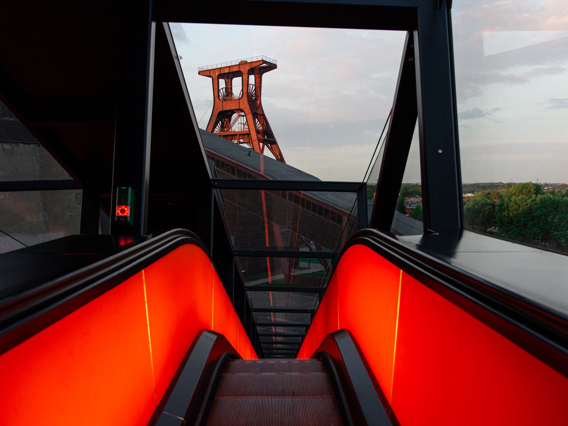 Zeche Zollverein Ruhrgebiet Rolltreppe