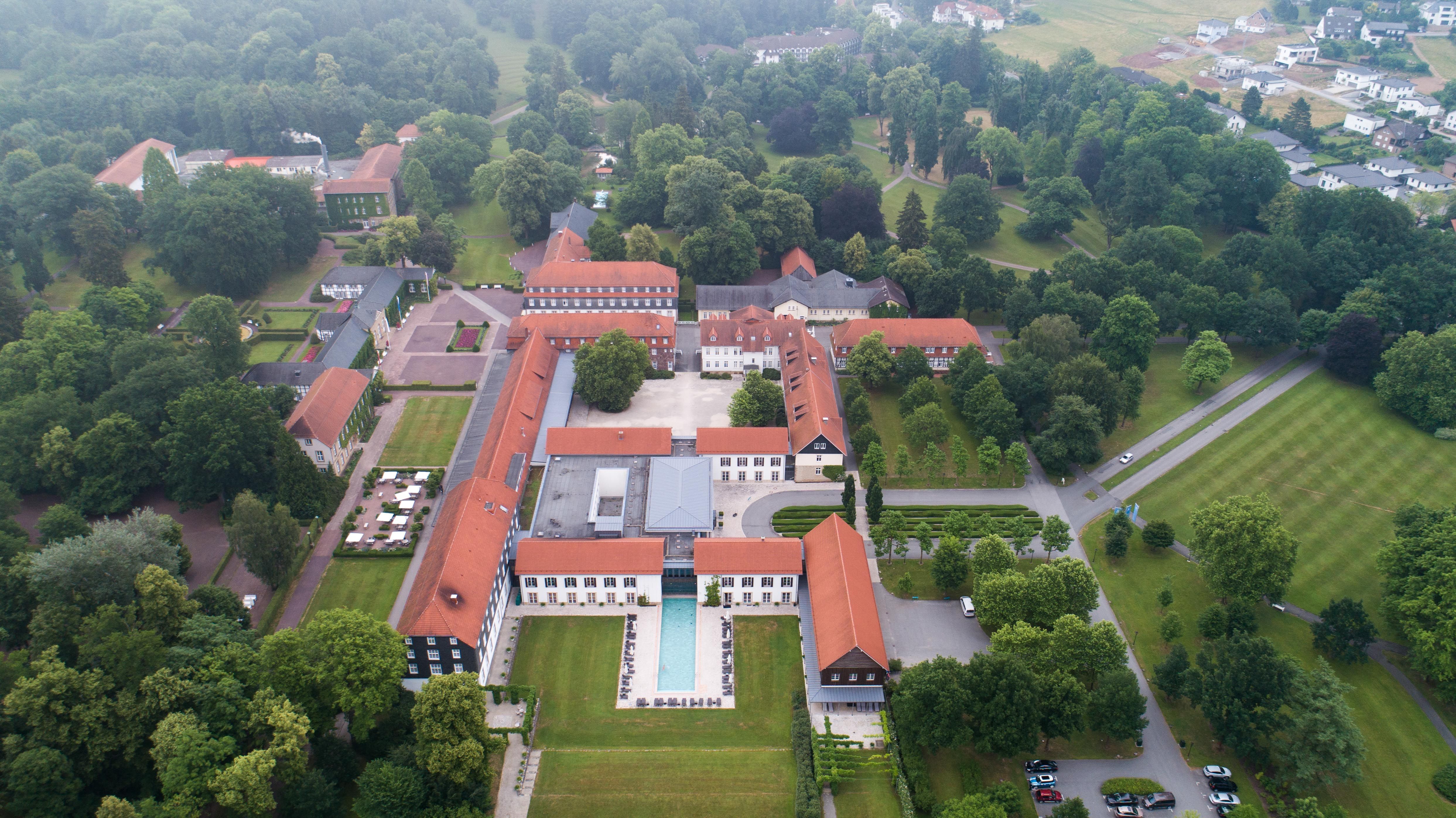 Het Gräflicher Park Bad Driburg in vogelperspectief