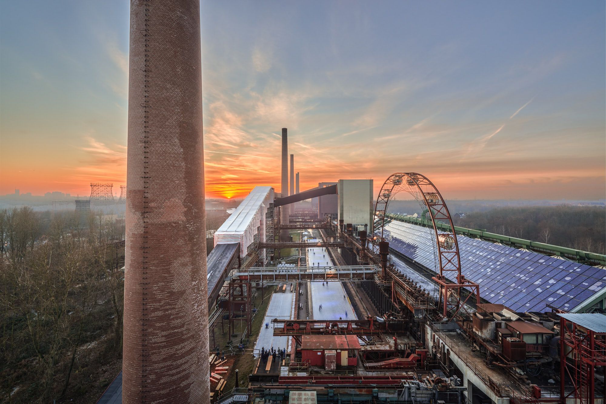 Eisbahn in der UNESCO Welterbestätte Zollverein