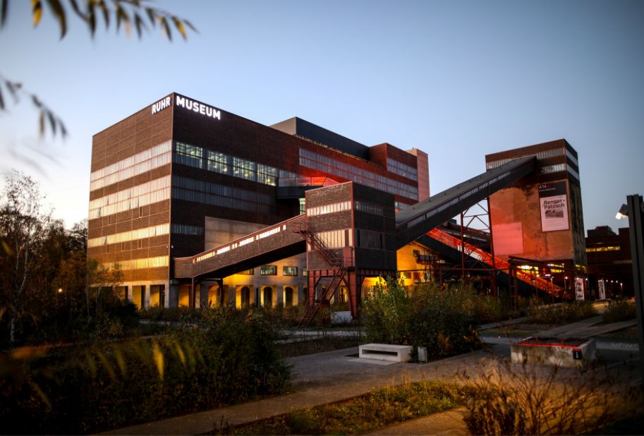 Het Ruhr Museum op het terrein van de Zollverein UNESCO Werelderfgoedlocatie