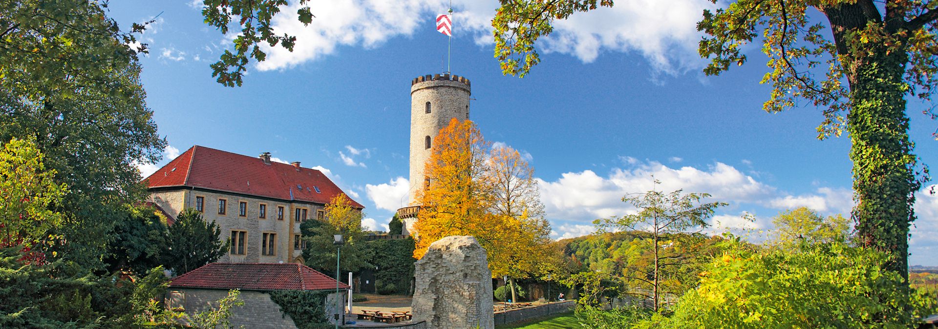 De Sparrenburg is een bezienswaardigheid in Bielefeld