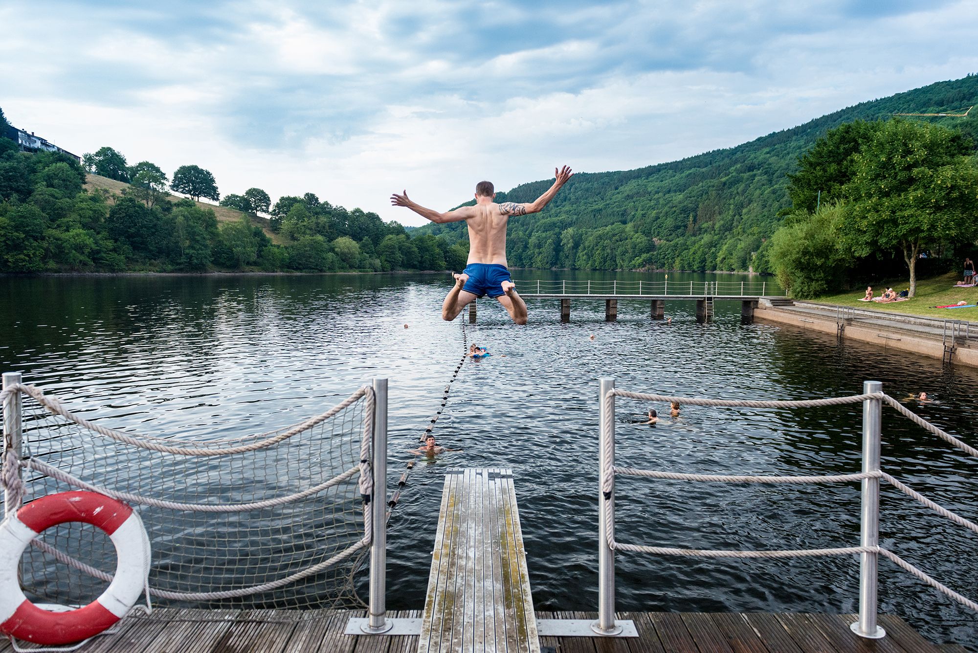 Dominik Ketz, Tourismus NRW e.V., Spring in de Obersee, Ruhrgebied