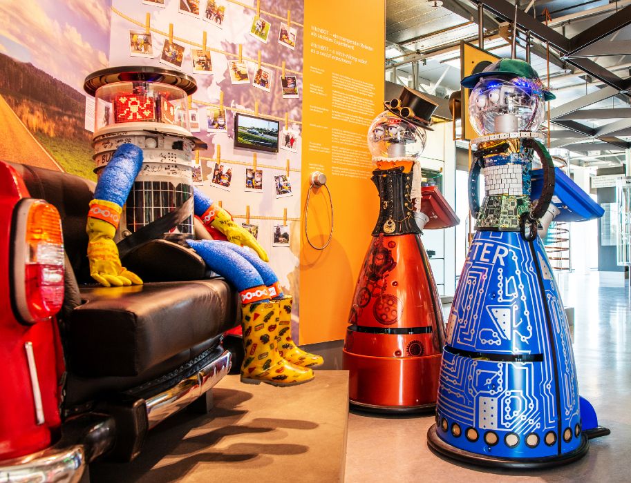 Robots Peter en Petra hebben zich thuis gevoeld in de tentoonstellingshallen