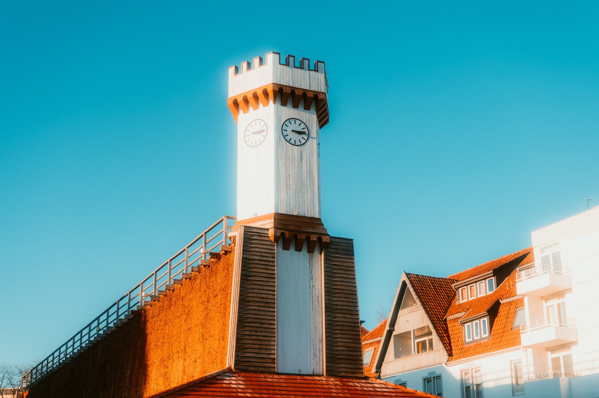 Uhrenturm des Erlebnisgradierwerks in Bad Salzuflen