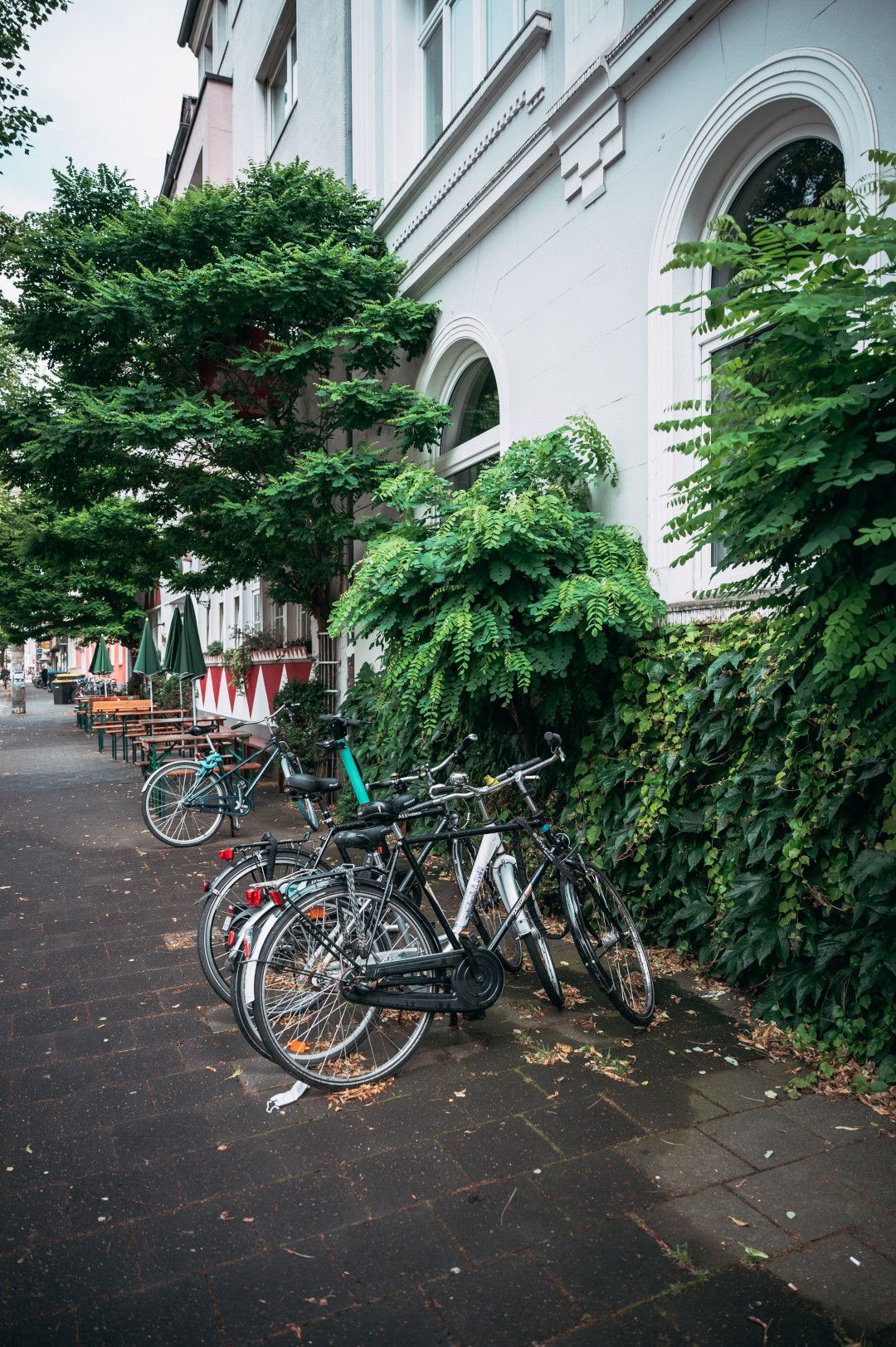 Fahrräder an der Gastrokneipe Boheme Boulette