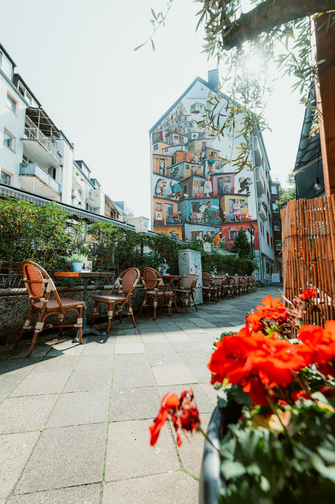 Outdoor area of Tiggers Cafe Bar 