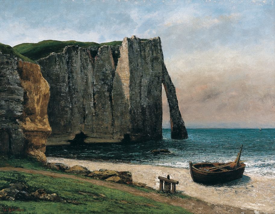 Gustave Courbet, De kliffen bij Étretat, rond 1896