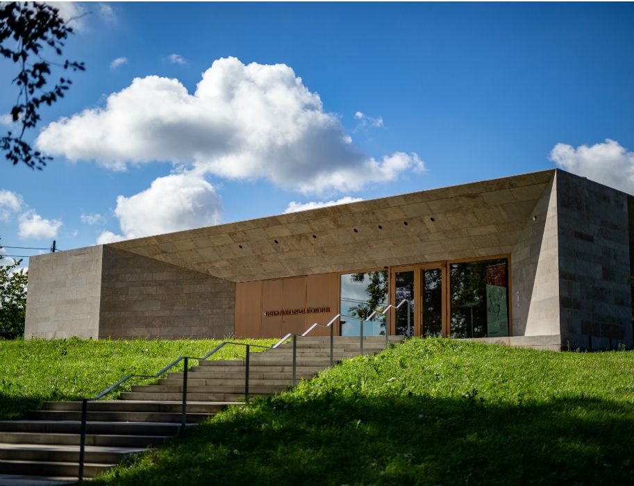 Het nieuw gebouwde Peter August Böckstiegel Museum in Werther