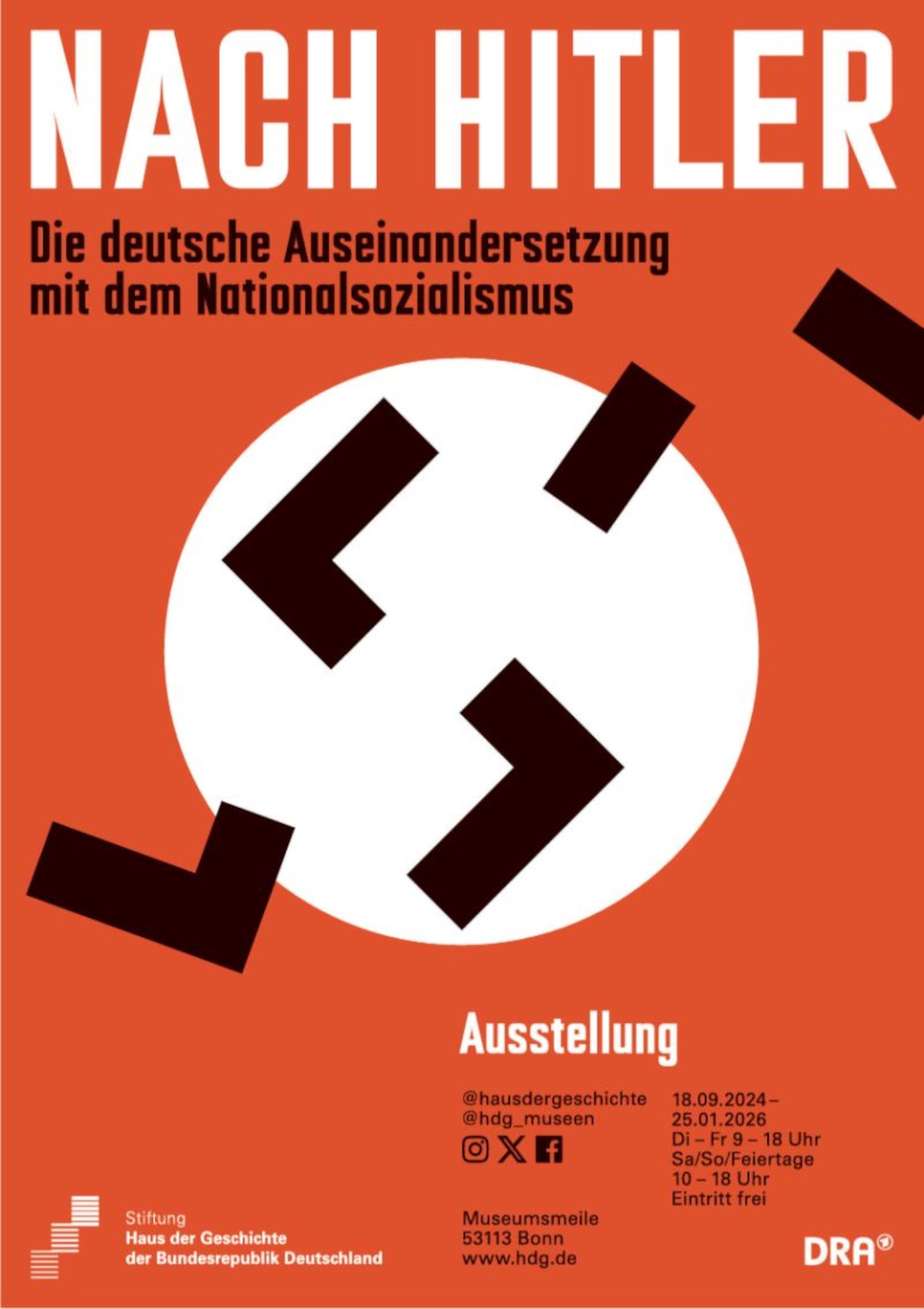 Affiche voor de tentoonstelling Na Hitler. De Duitse confrontatie met het nationaalsocialisme