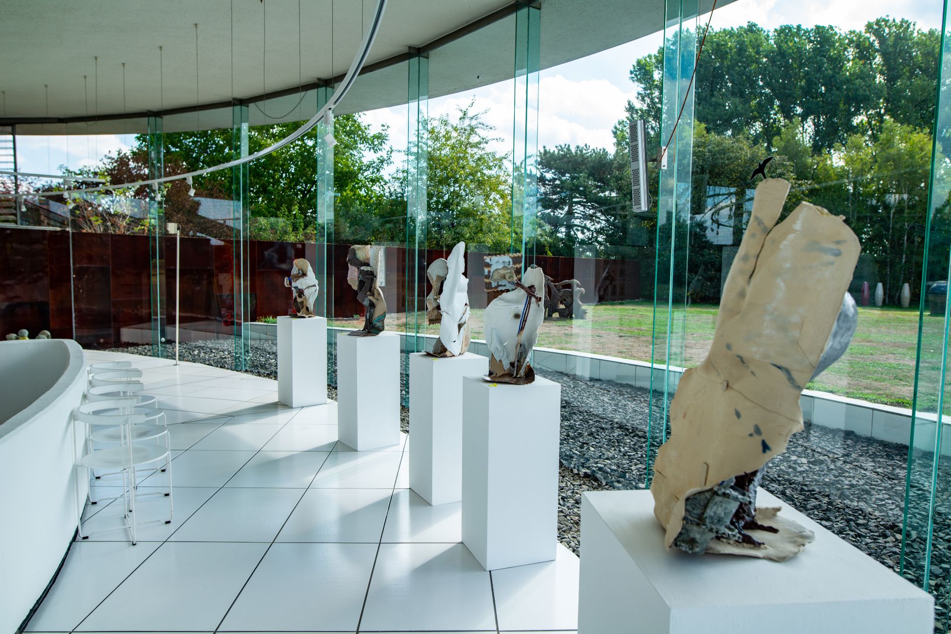 In het KERAMION worden regelmatig tijdelijke tentoonstellingen gehouden. De foto toont de gezamenlijke tentoonstelling van de Frechen Keramiek Prijs 2018