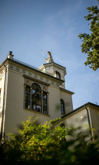 Het huis van B. C. Koekkoek in Kleef in de stijl van de Italiaanse Renaissance