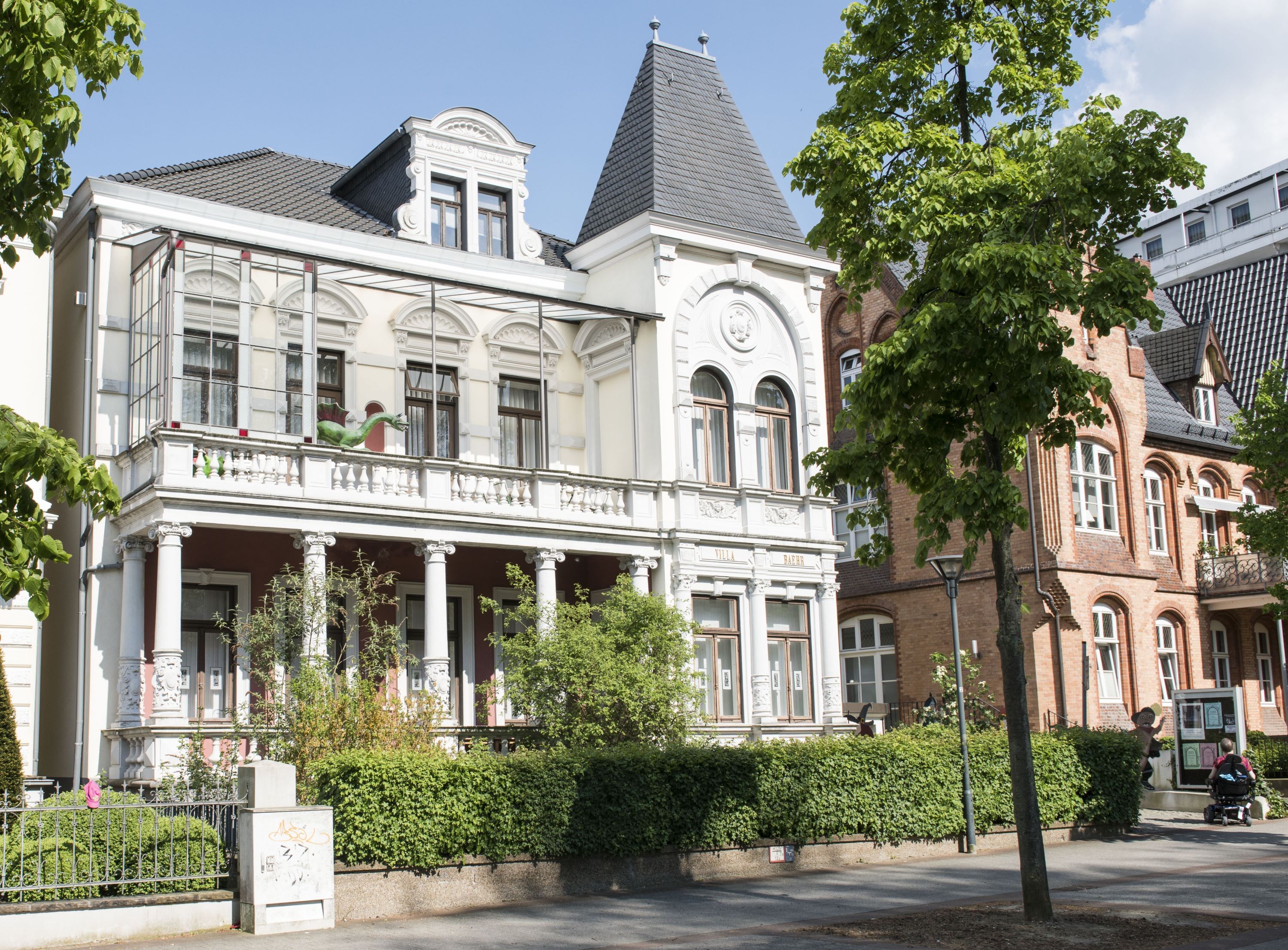 Deutsche Märchenstraße e.V., Buitenaanzicht van het Duitse Sprookjes- en Wezerlegendemuseum in Bad Oeynhausen