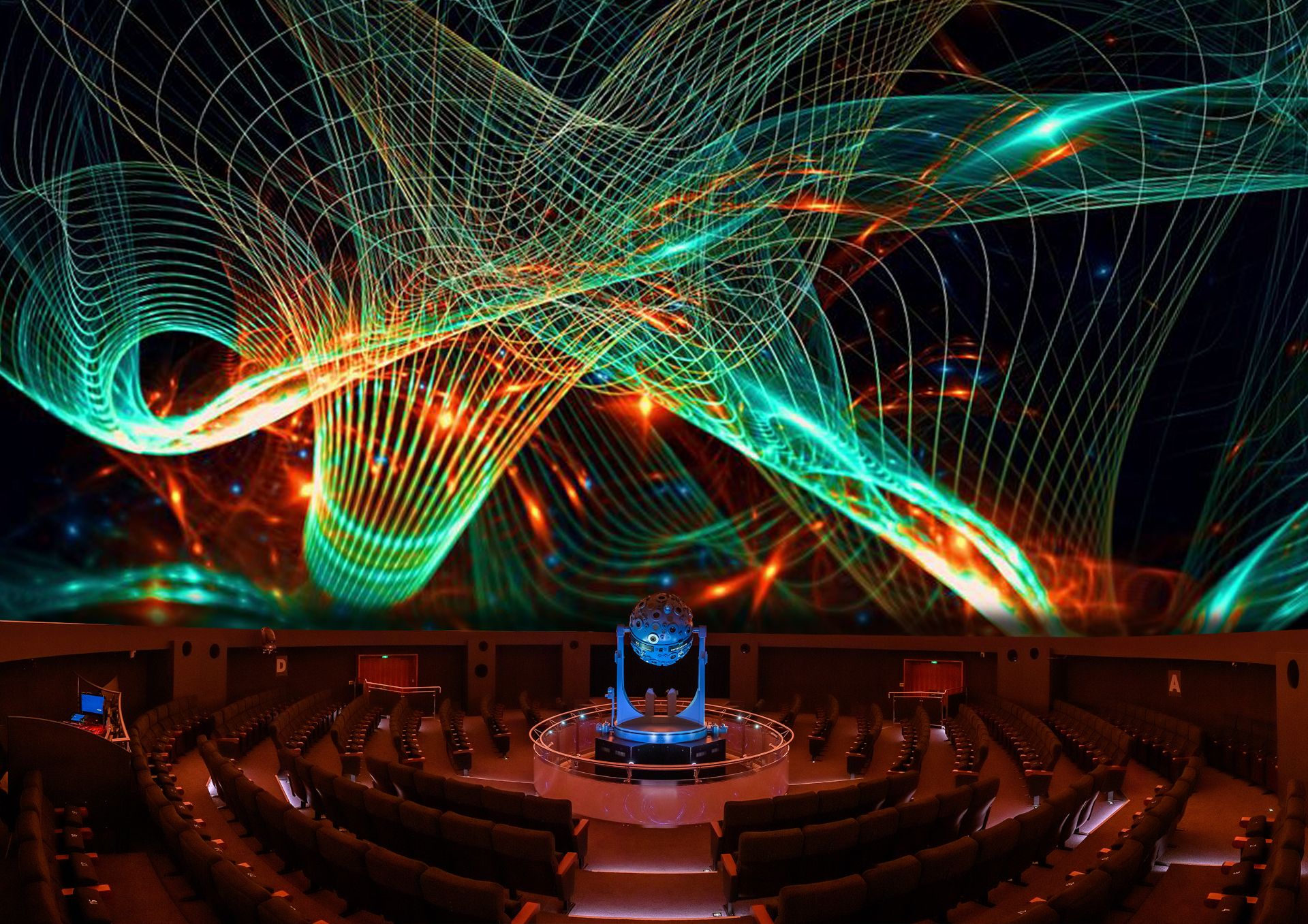 Lasershows verbazen in het Zeiss Planetarium Bochum