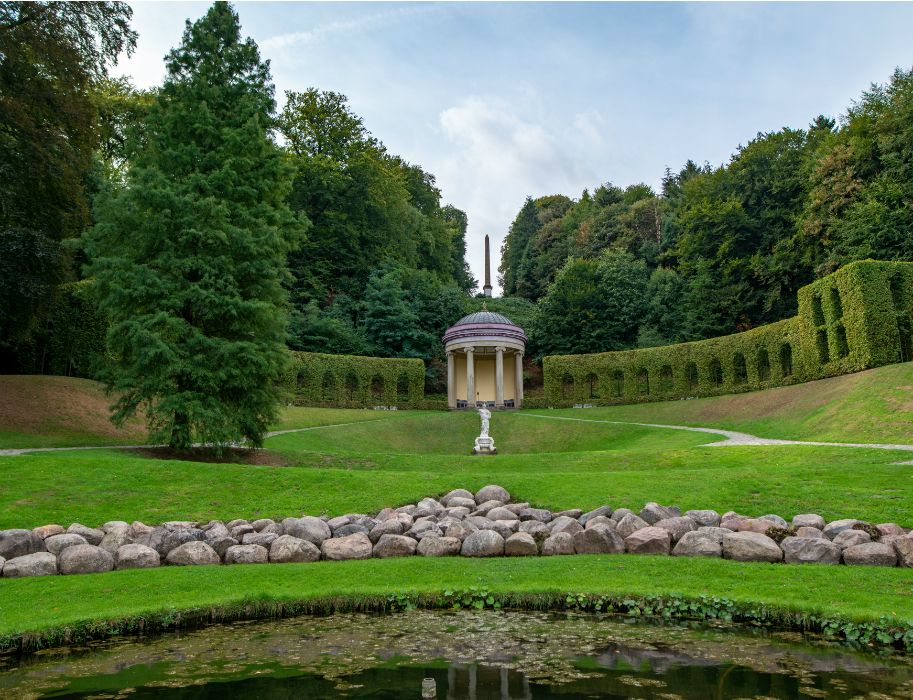 De baroktuinen van het Museum Kurhaus Kleve